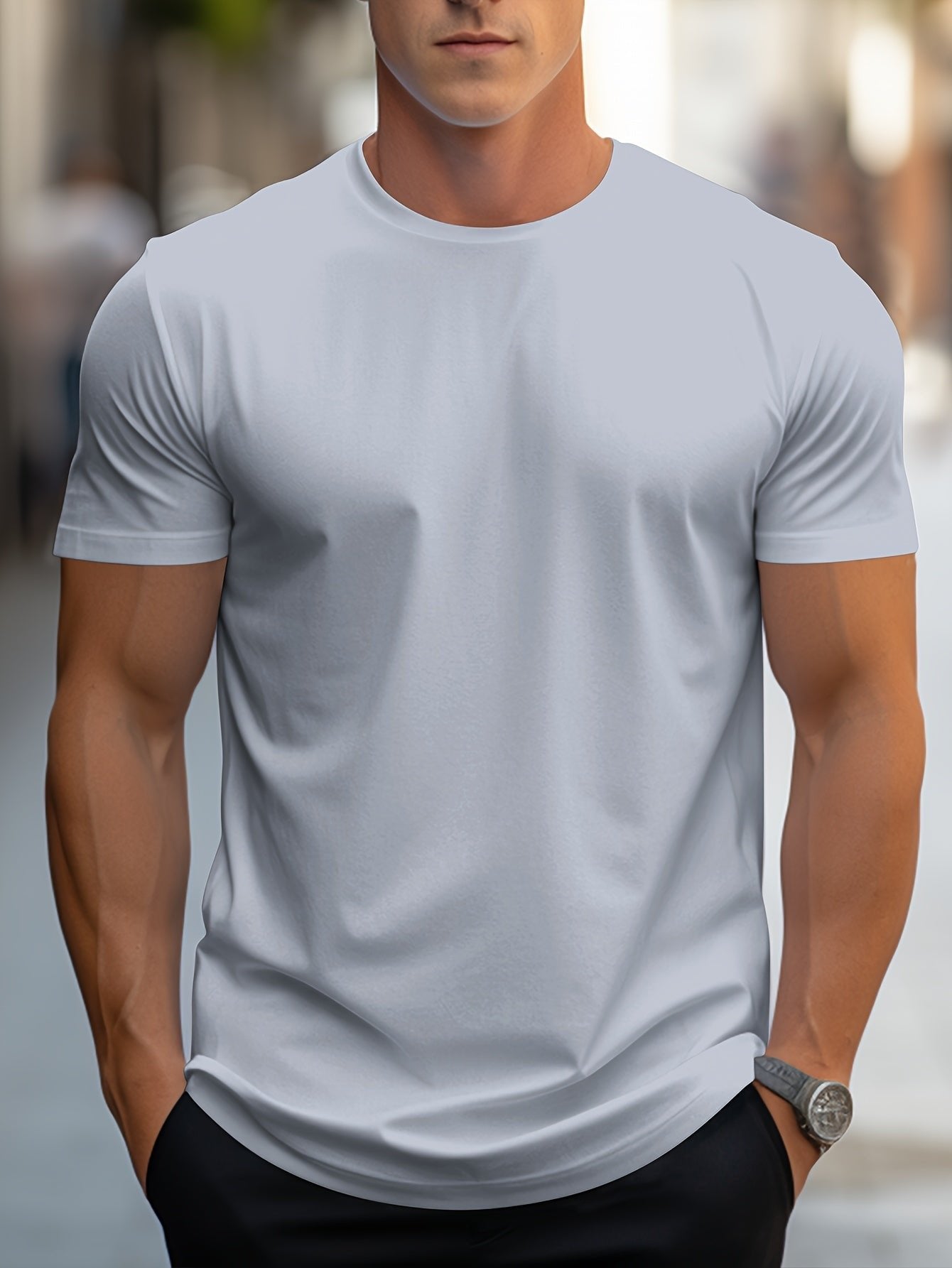 Men's Slim T-Shirt - Grey