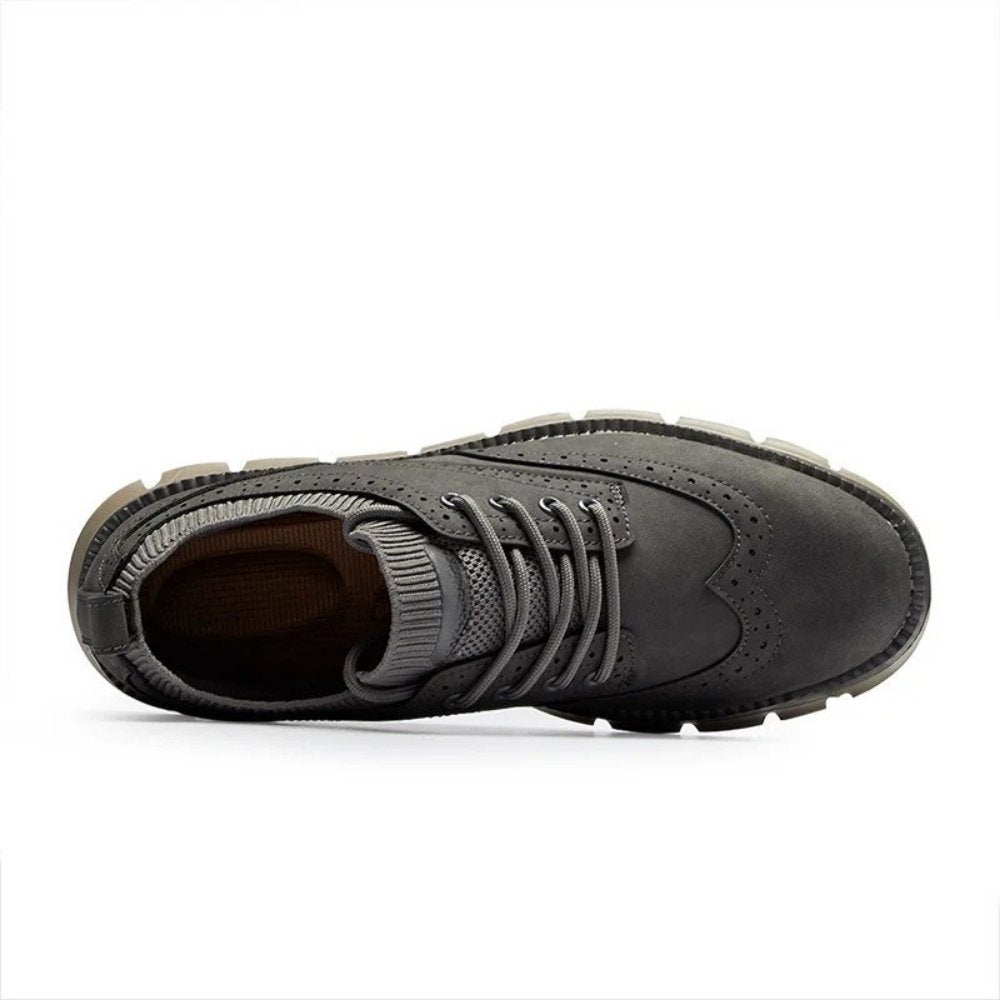 Men's Suede Brogue Sneakers
