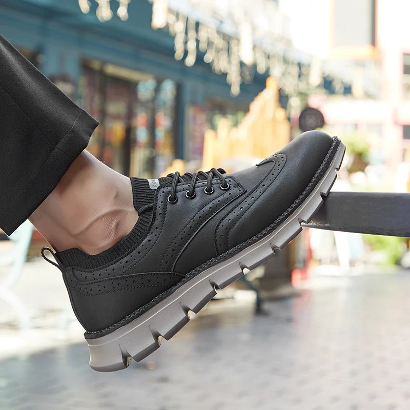 Men's Suede Brogue Sneakers