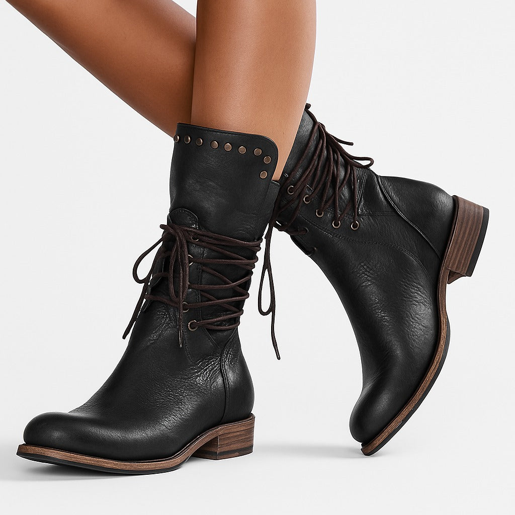 Combat Ankle Boots - Black