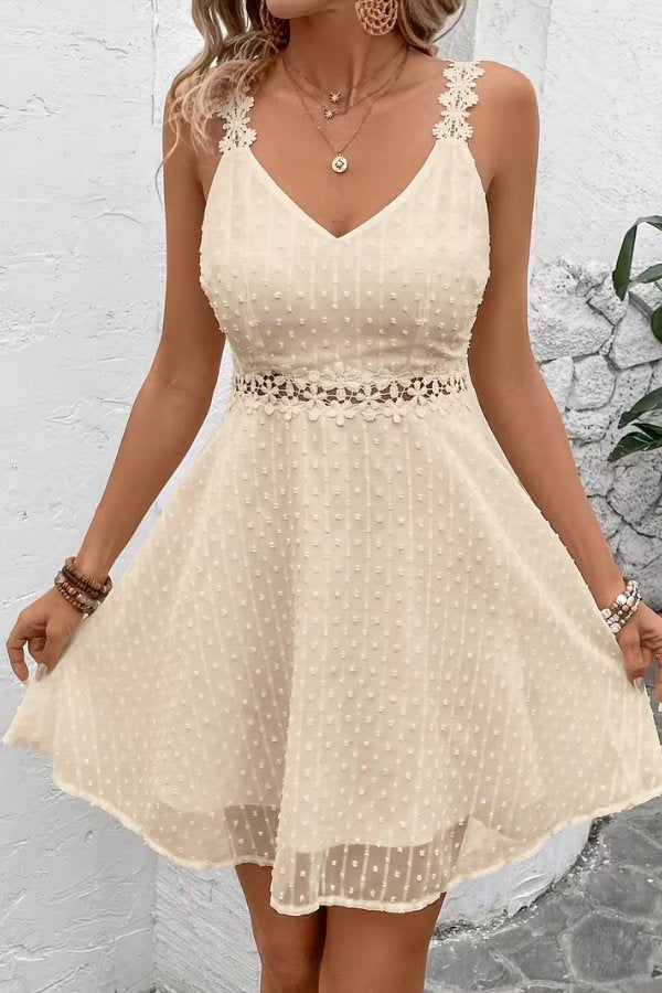Women's Floral V-Neck Mini Dress