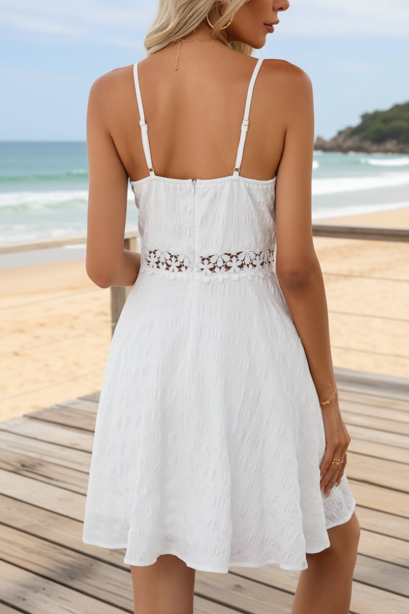 Women's Floral V-Neck Mini Dress