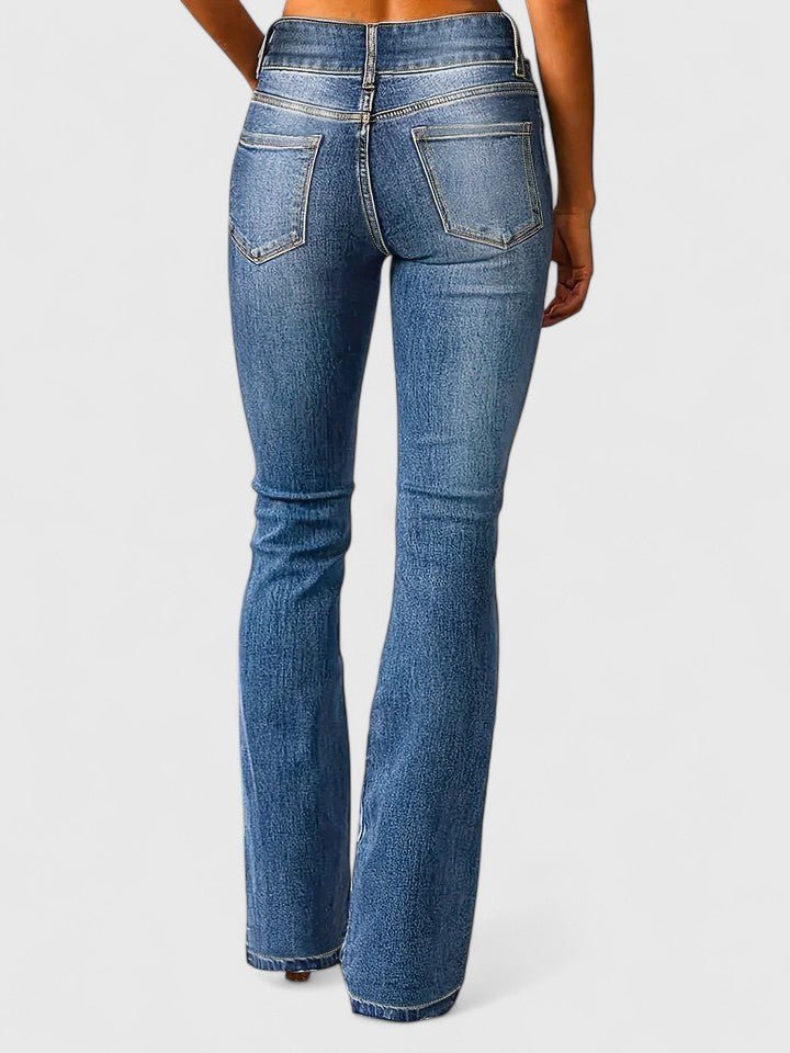 Women's High-Waisted Flare Jeans