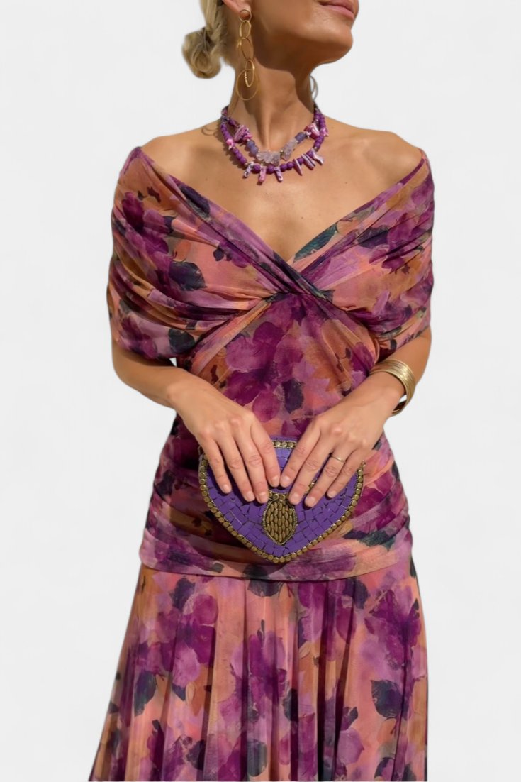 Women's Off-Shoulder Maxi Dress