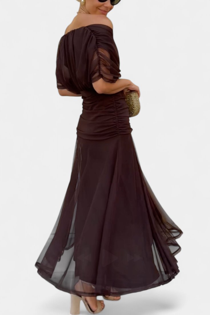 Women's Off-Shoulder Maxi Dress
