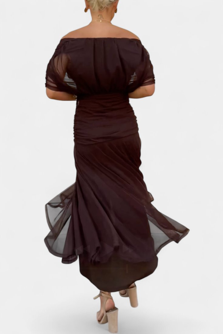 Women's Off-Shoulder Maxi Dress