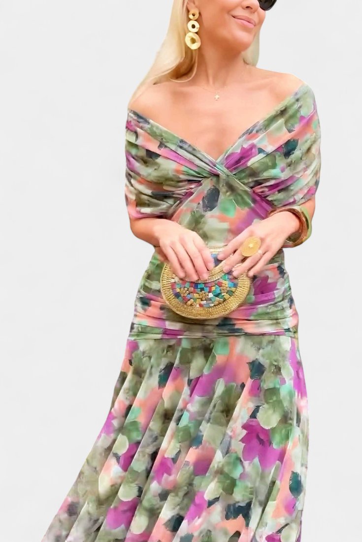 Women's Off-Shoulder Maxi Dress