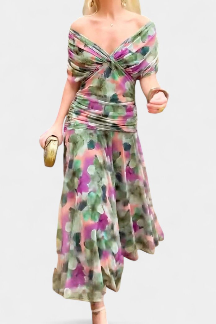 Women's Off-Shoulder Maxi Dress
