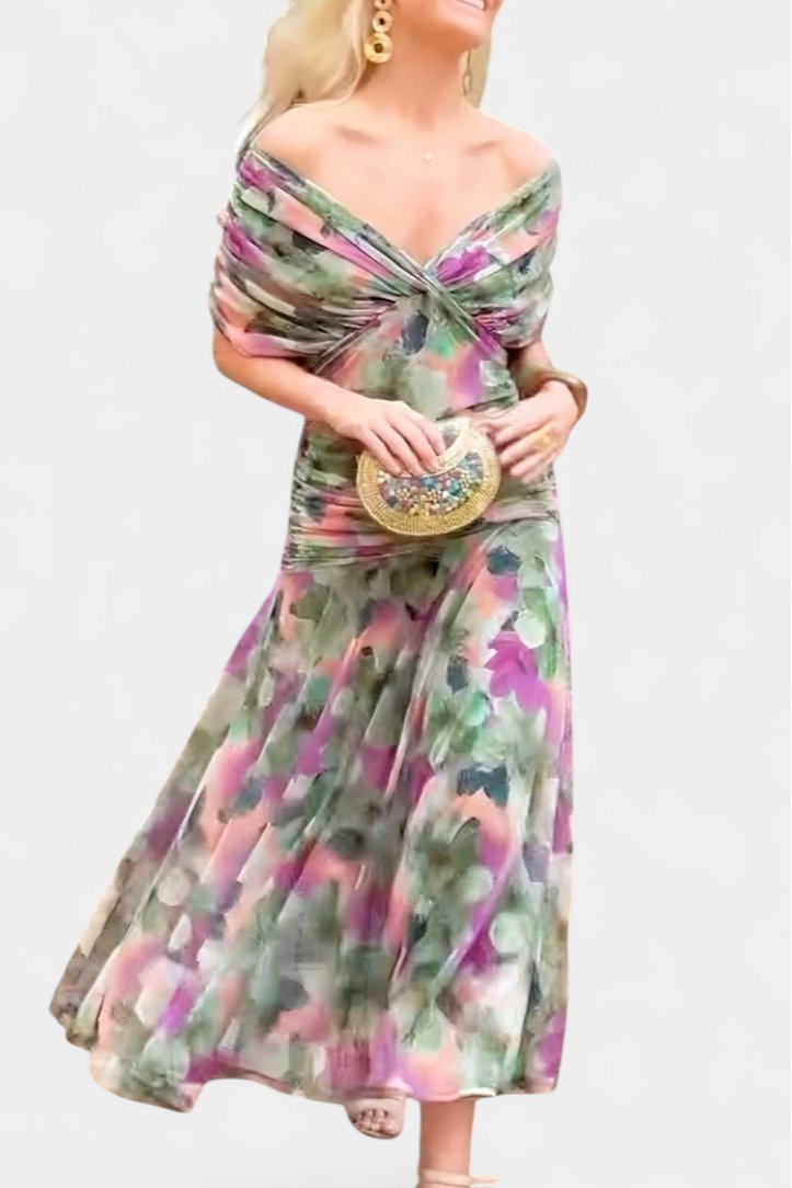 Women's Off-Shoulder Maxi Dress