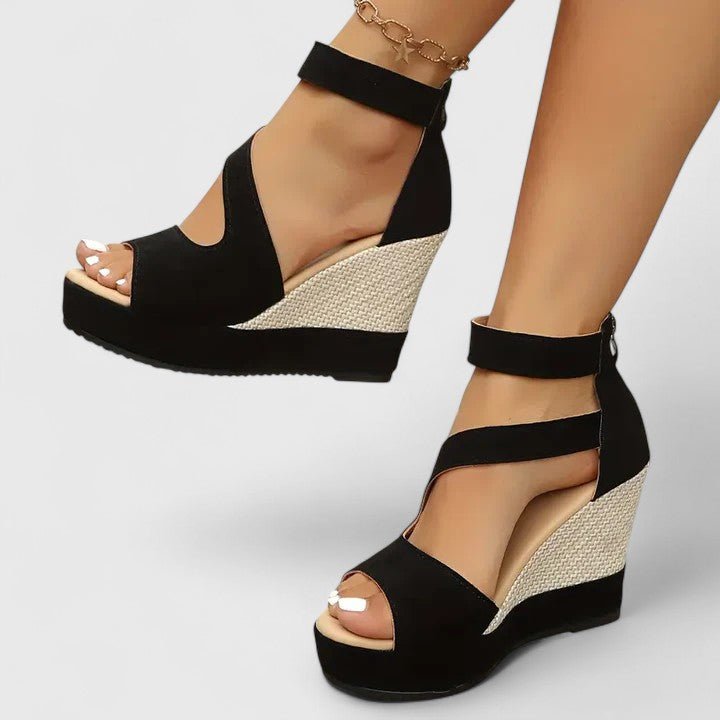 Women's Suede Wedge Sandals
