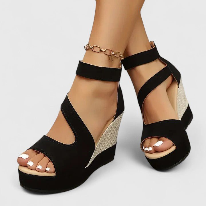 Women's Suede Wedge Sandals