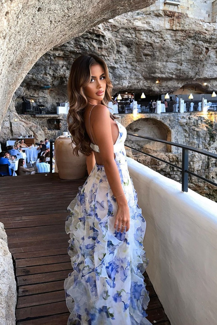 Floral Wedding Guest Maxi Dress