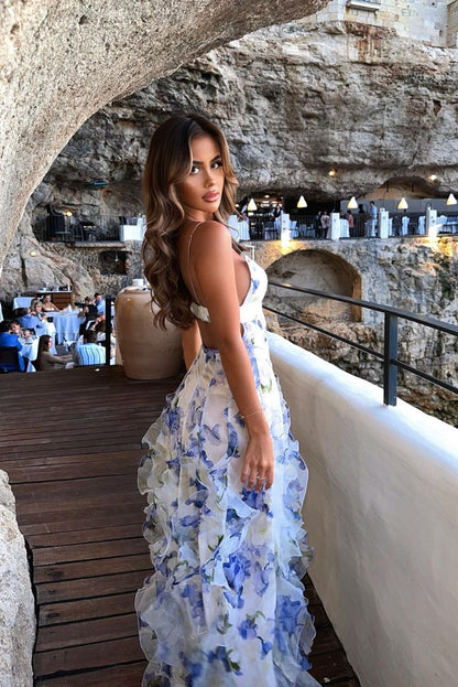Floral Wedding Guest Maxi Dress