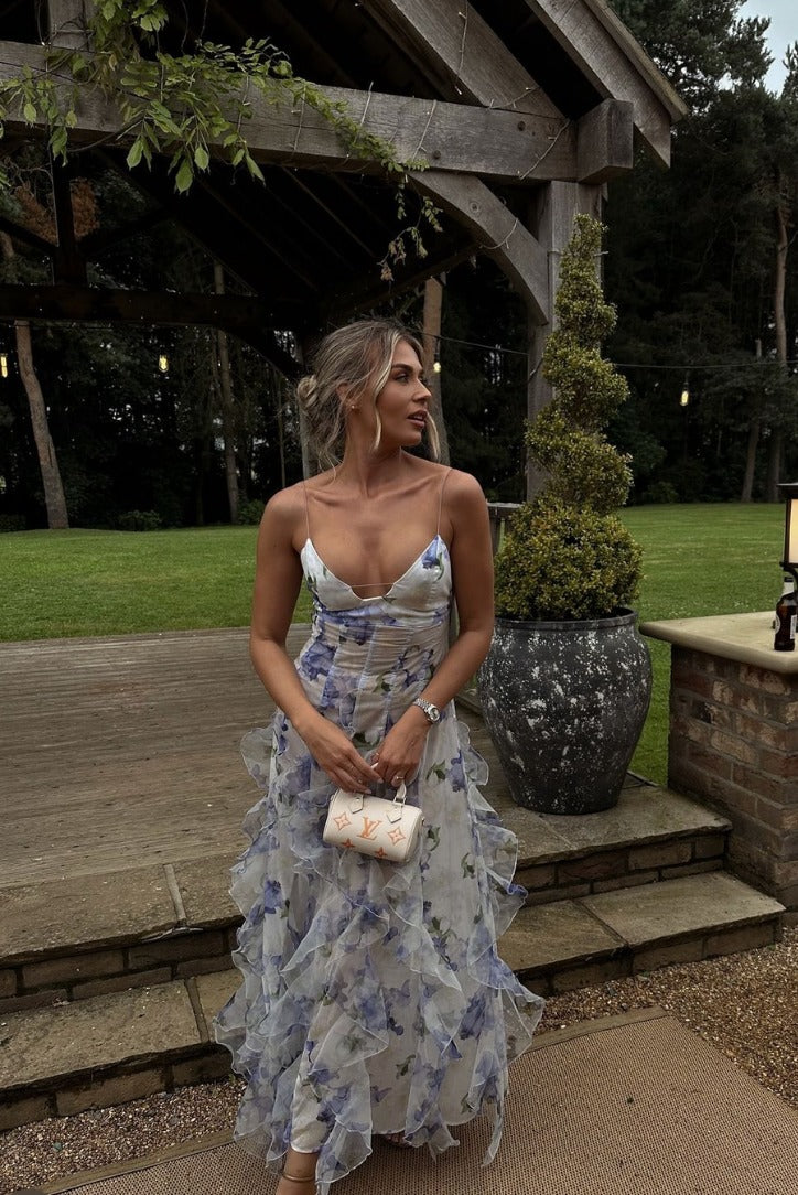 Floral Wedding Guest Maxi Dress