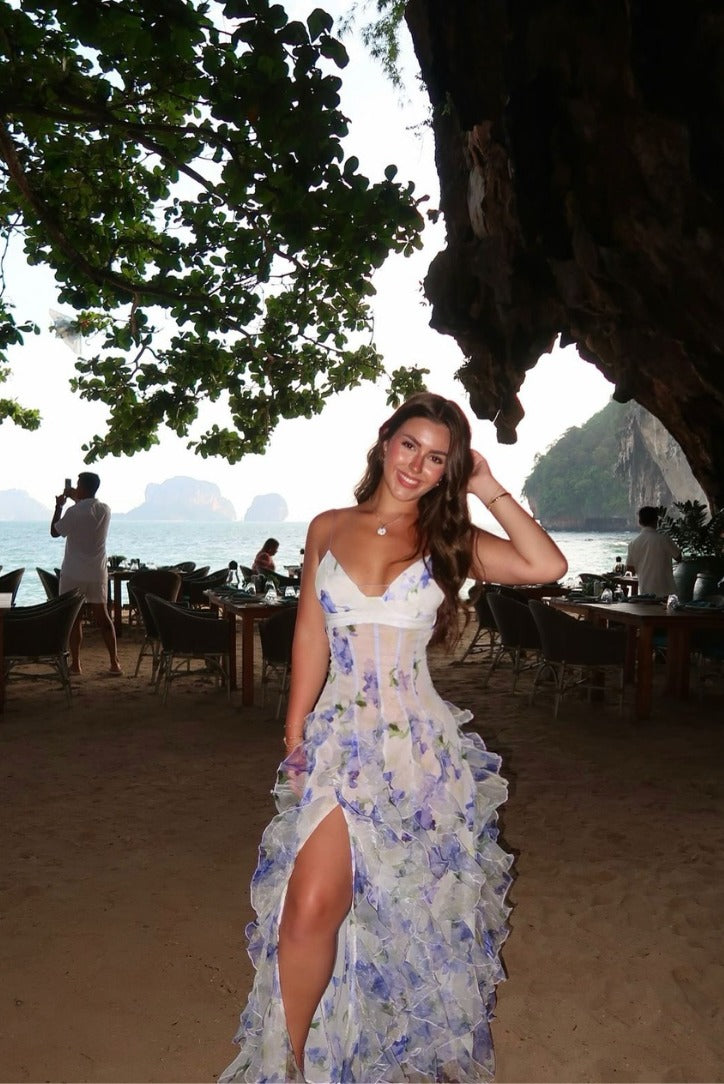 Floral Wedding Guest Maxi Dress