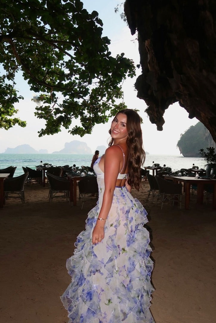 Floral Wedding Guest Maxi Dress
