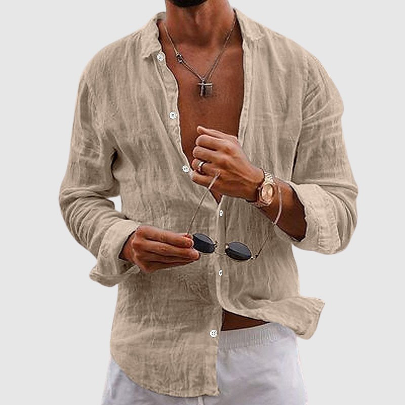 Long Sleeve Shirt - Beige