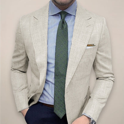 Slim Fit Blazer - Beige