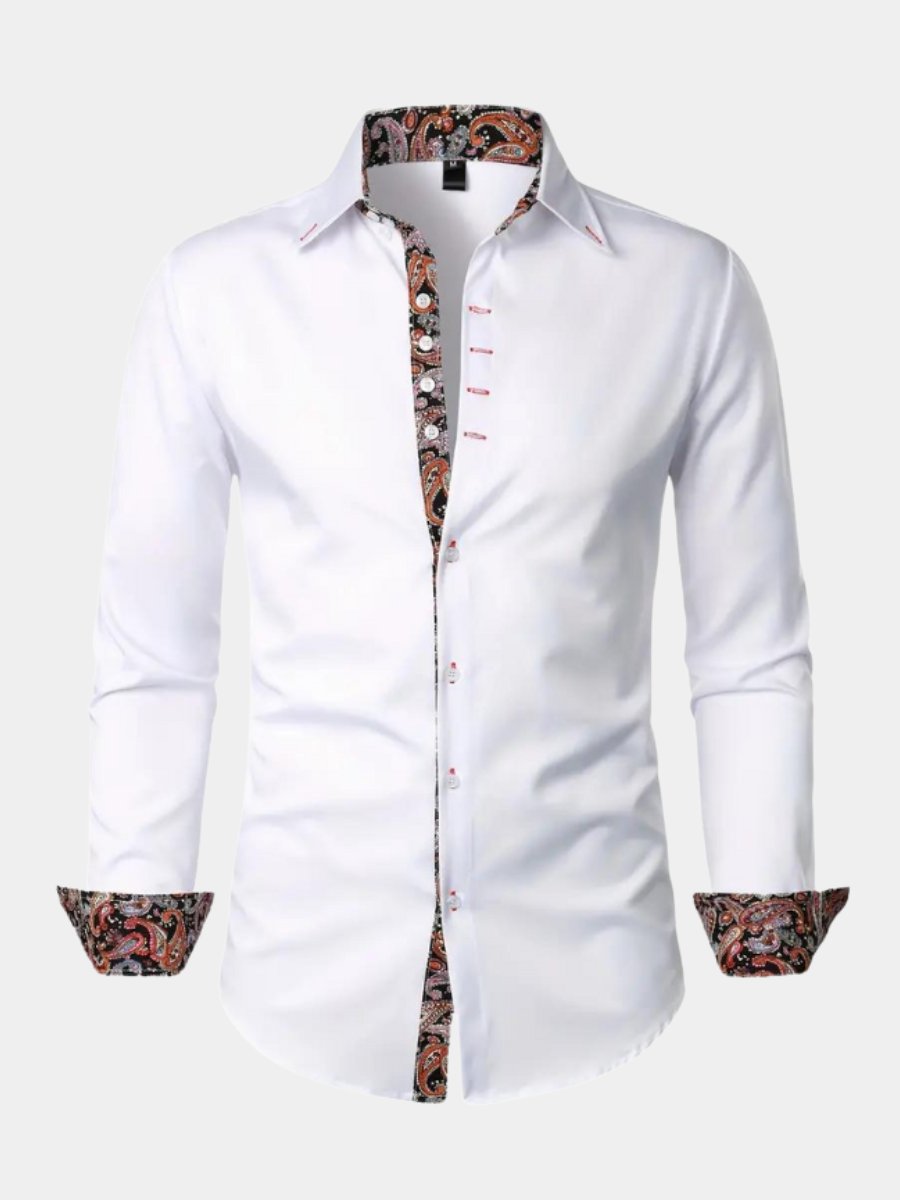 Men's Slim Paisley Shirt