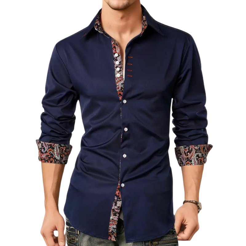 Men's Slim Paisley Shirt