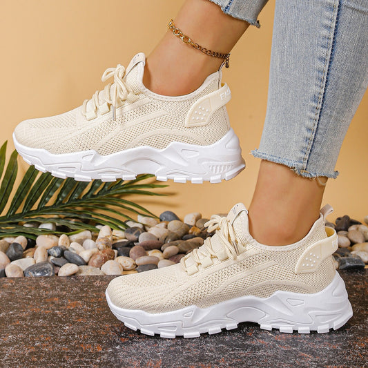 Chunky Platform Sneakers - Khaki