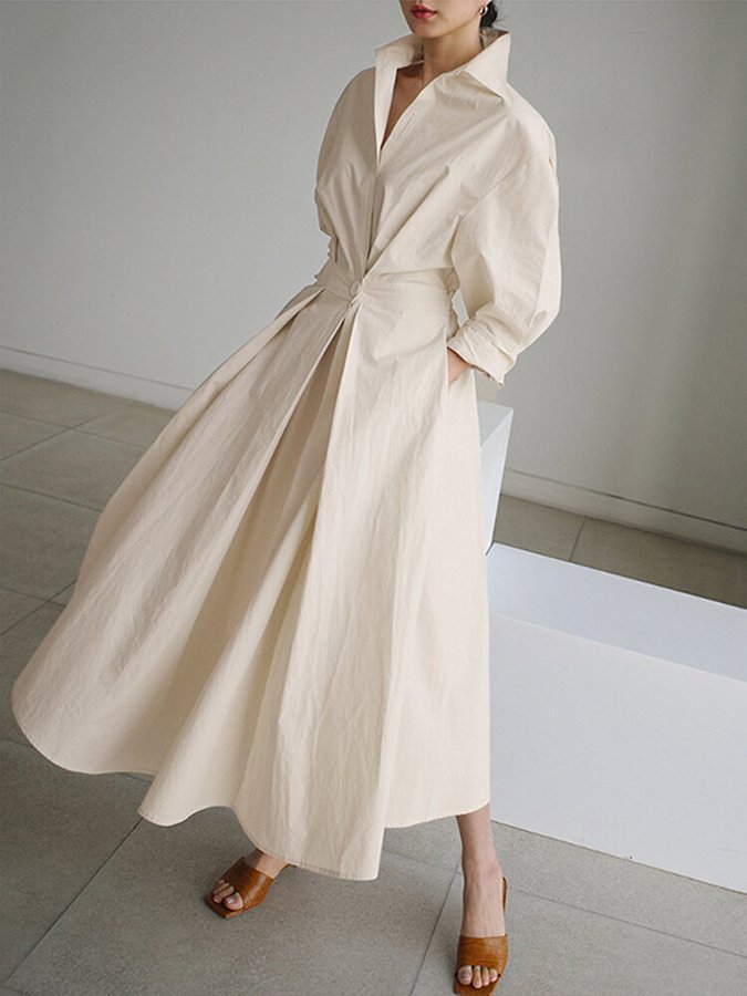 Women's Maxi Shirt Dress