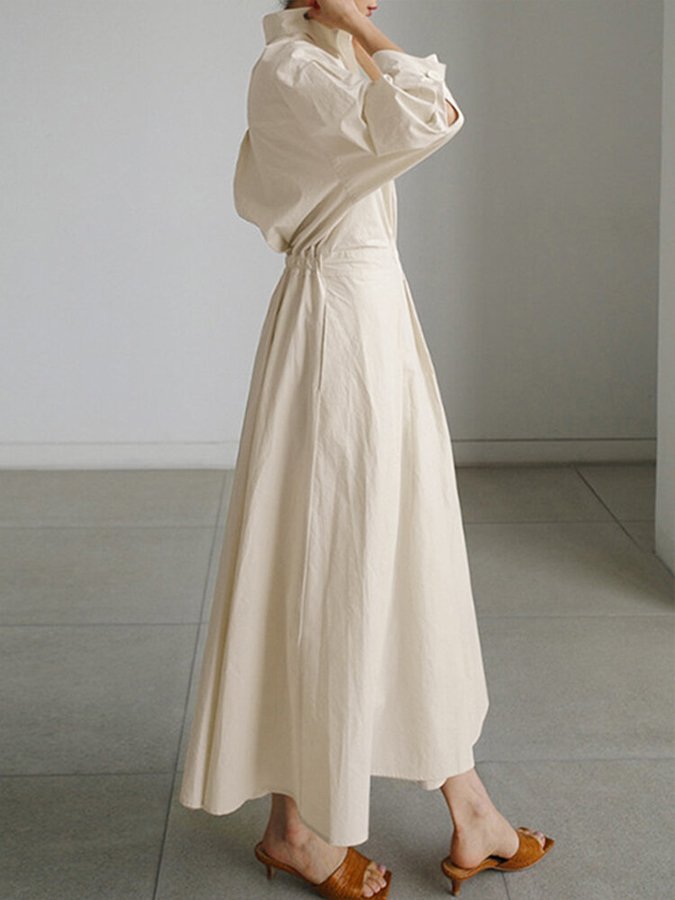 Women's Maxi Shirt Dress