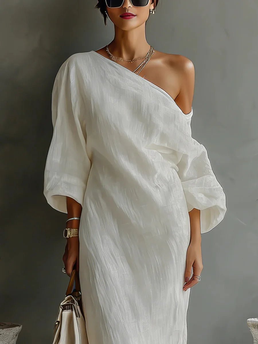 Women's One-Shoulder Maxi Dress
