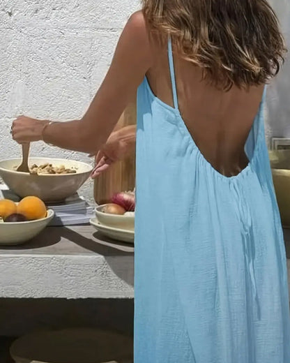 Sleeveless Summer Maxi Dress