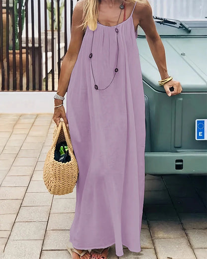 Sleeveless Summer Maxi Dress