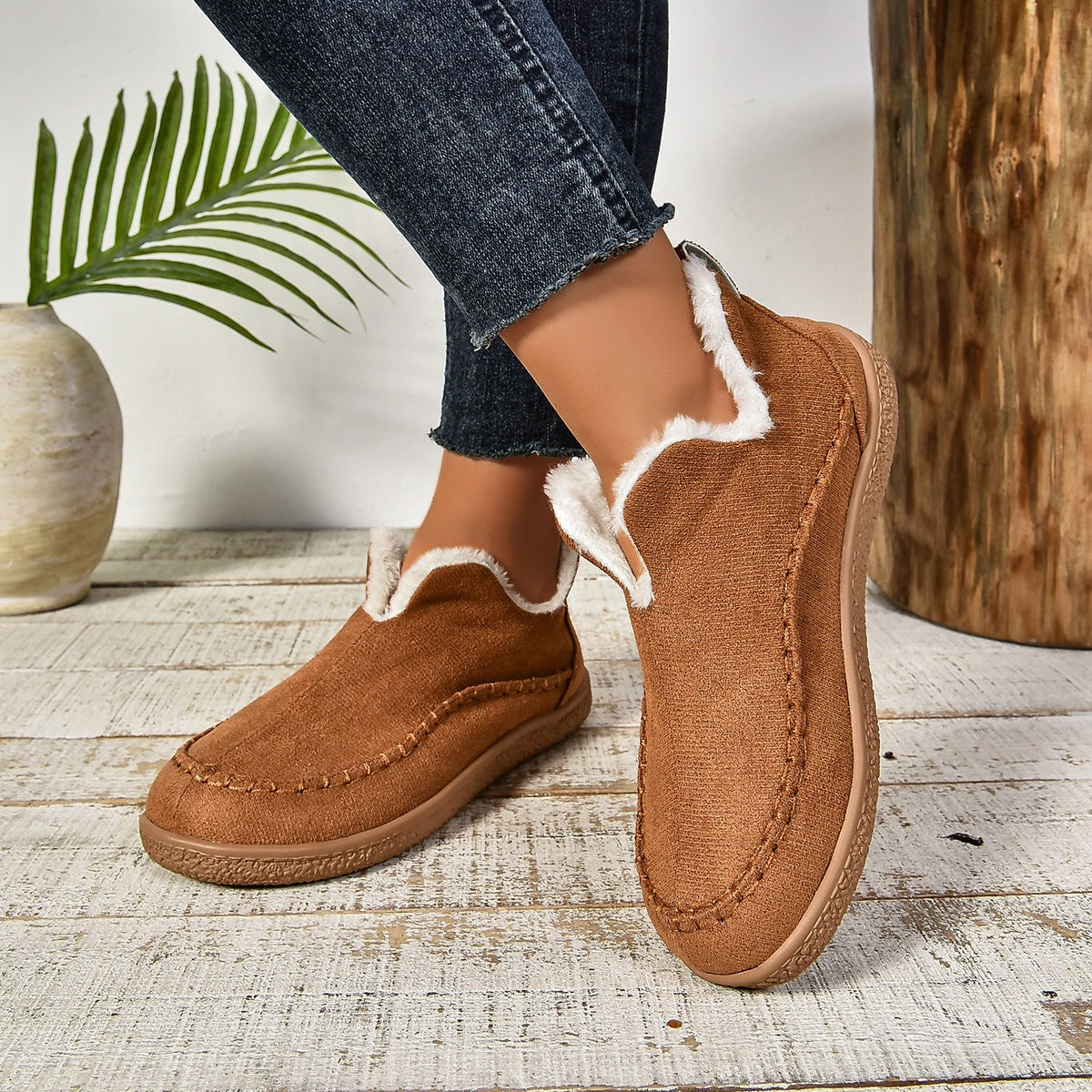 Winter Ankle Boots - Brown