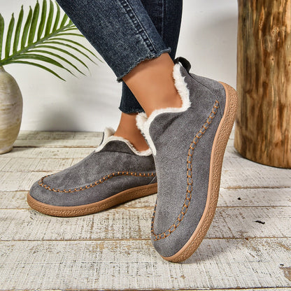 Winter Ankle Boots - Grey