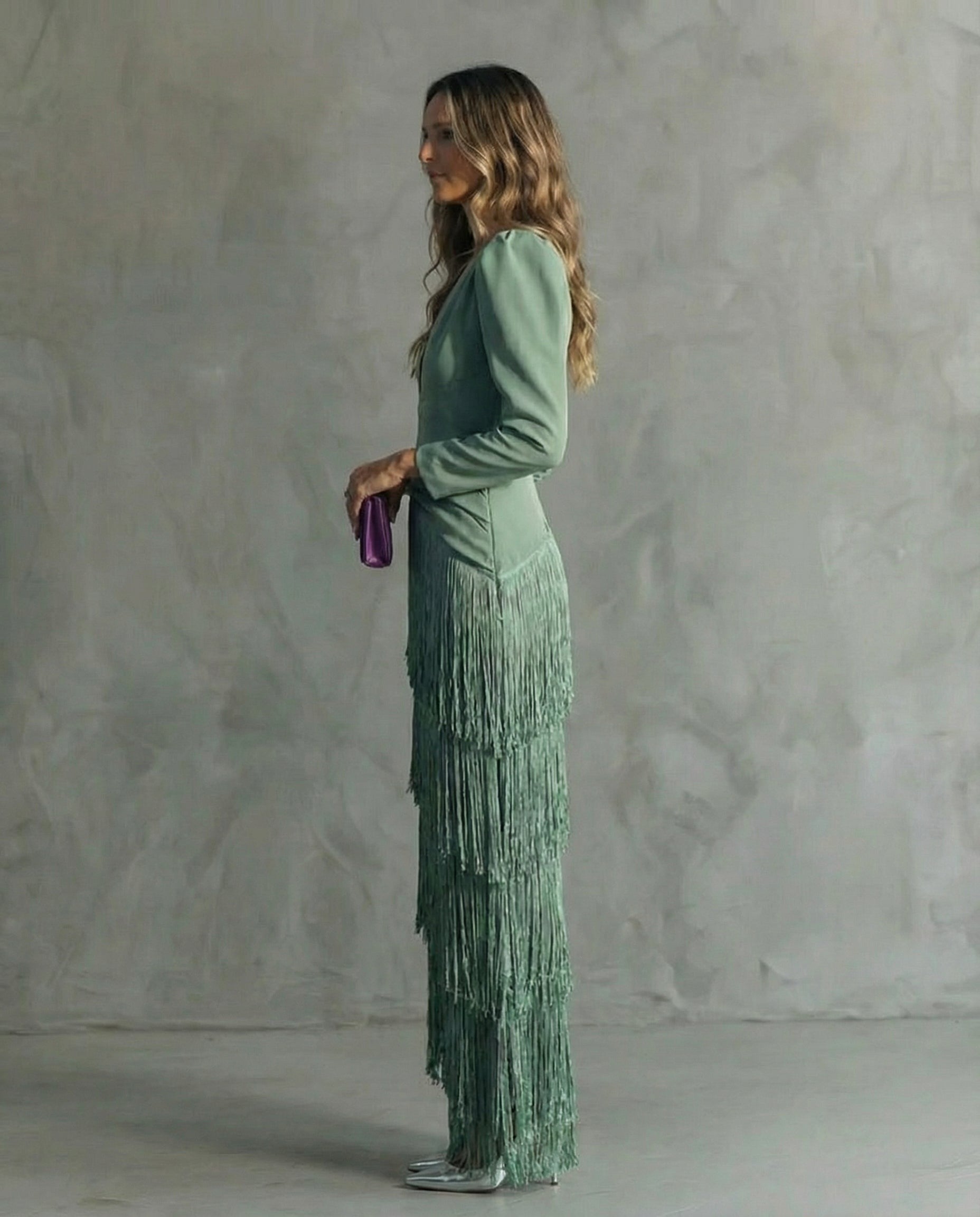 Formal Long Sleeve Maxi Dress