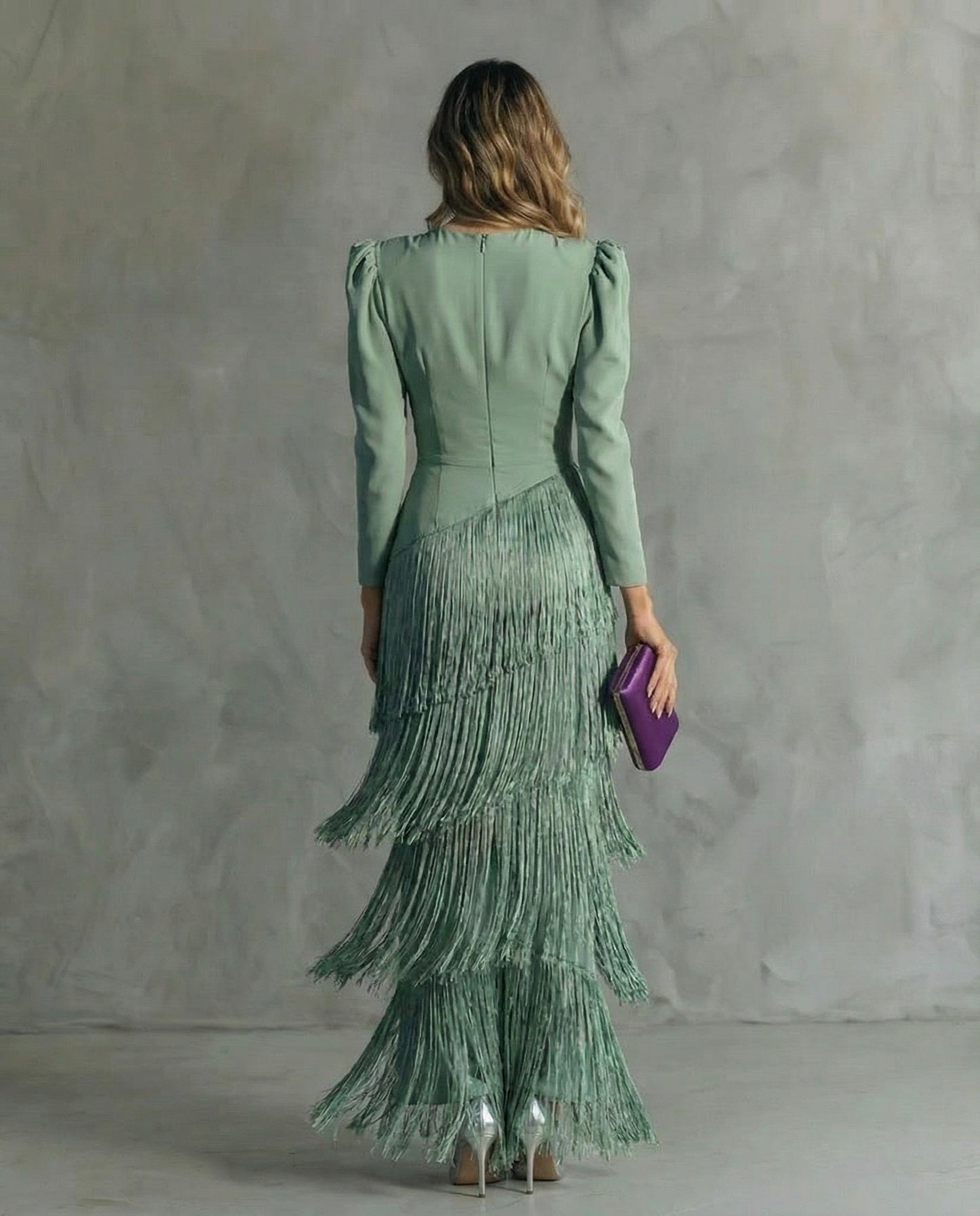 Formal Long Sleeve Maxi Dress
