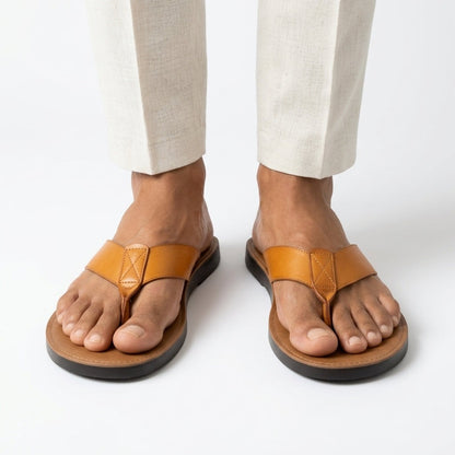 Comfort Thong Walking Sandals - Orange