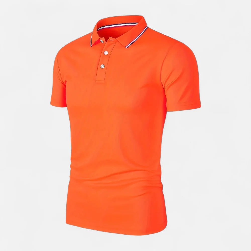 Short Sleeve Polo Shirt - Orange