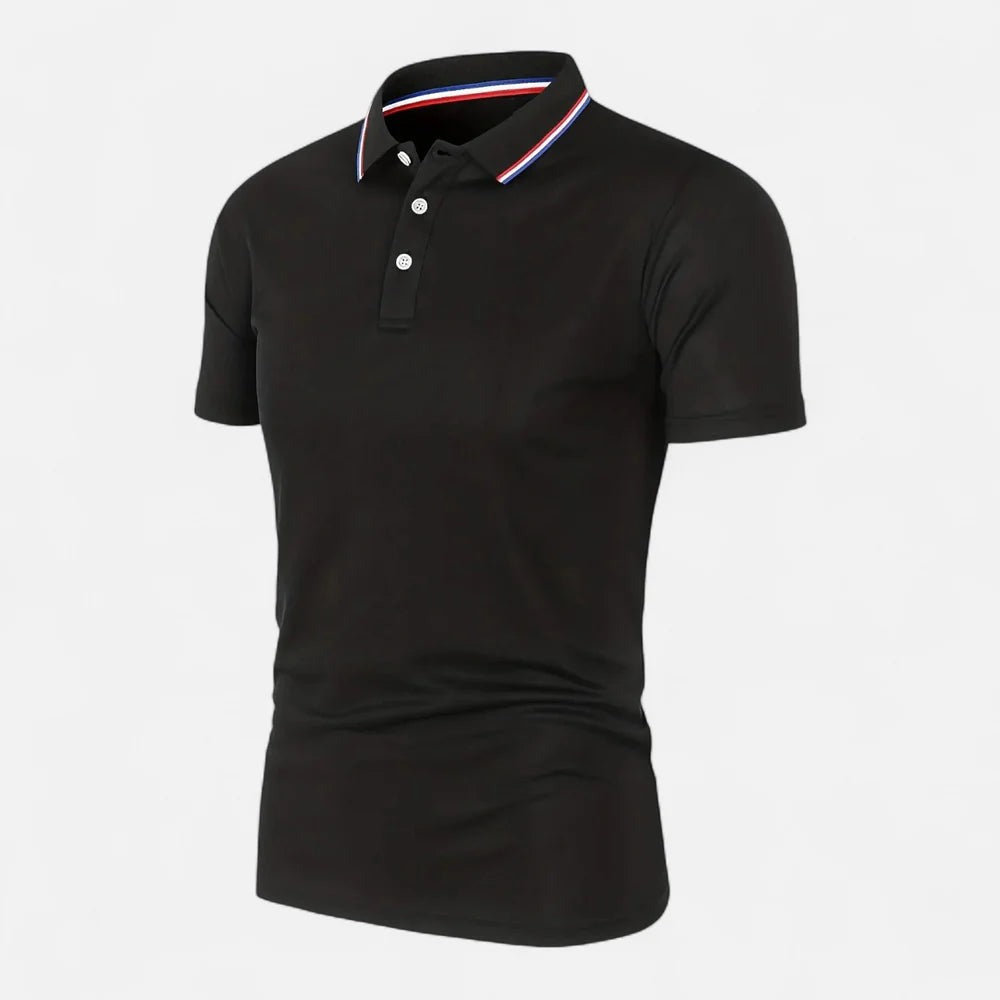Short Sleeve Polo Shirt - Black