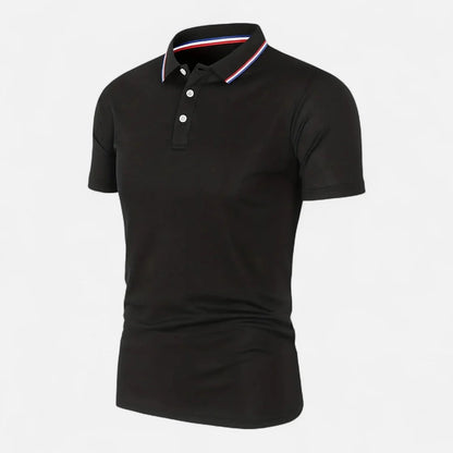 Short Sleeve Polo Shirt - Black