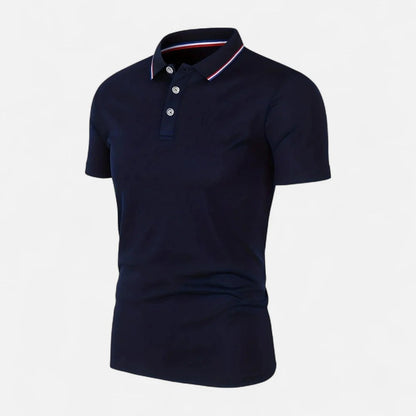Short Sleeve Polo Shirt - Navy Blue