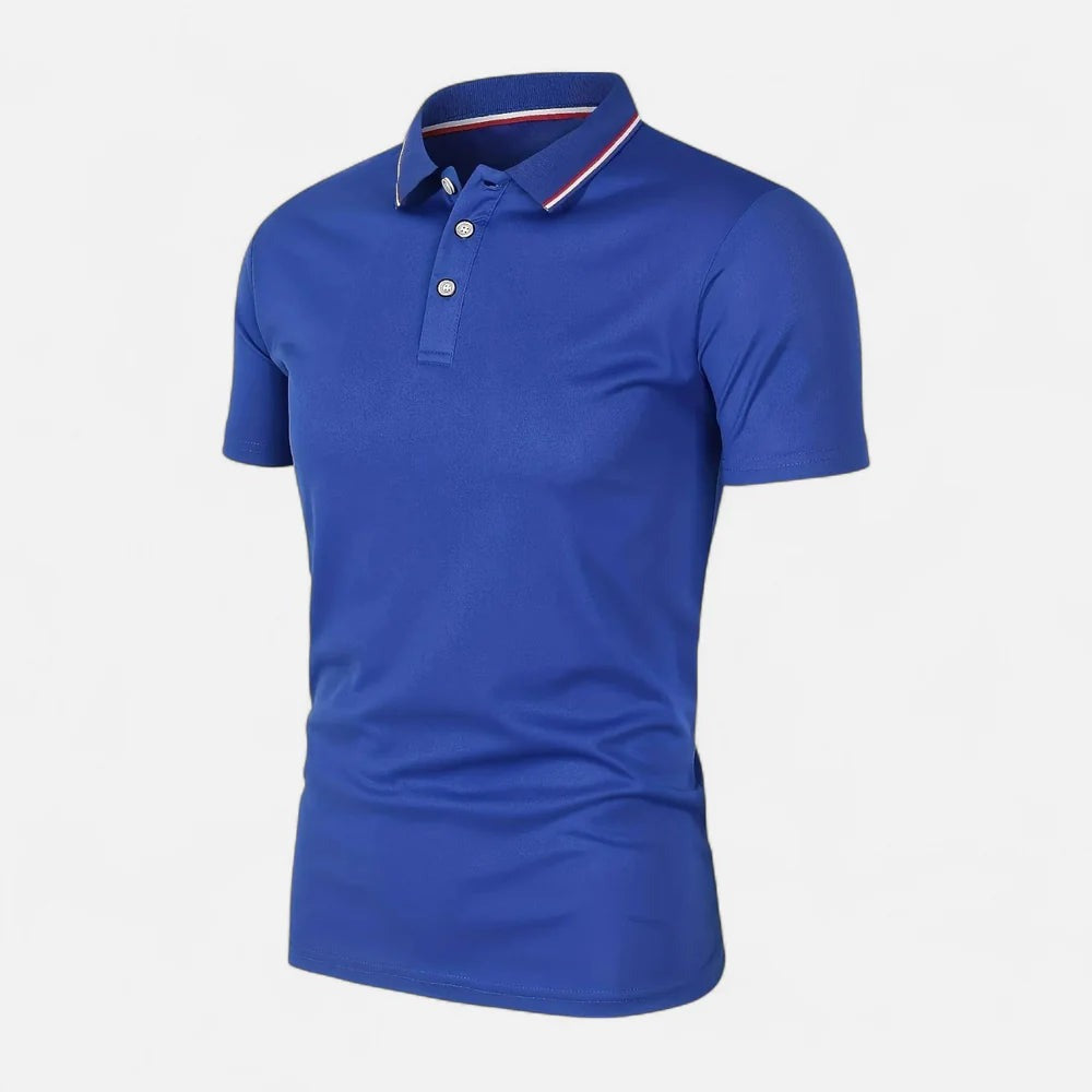 Short Sleeve Polo Shirt - Blue