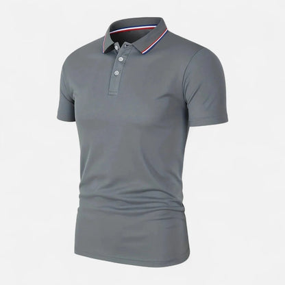 Short Sleeve Polo Shirt - Gray