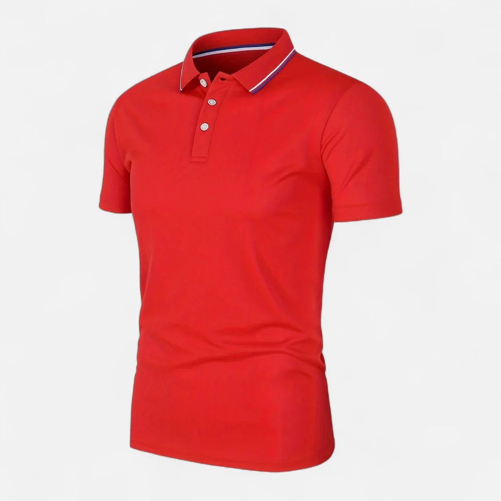 Short Sleeve Polo Shirt - Red