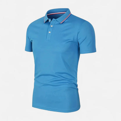 Short Sleeve Polo Shirt - Light Blue