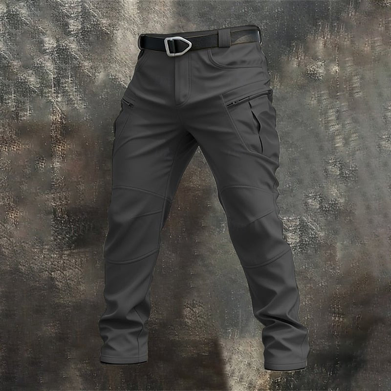 Men's Softshell Tactical Cargo Pants - Grey