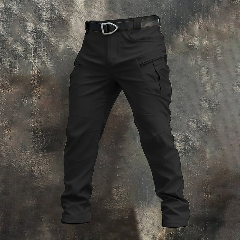 Men's Softshell Tactical Cargo Pants - Black