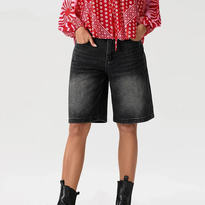 Denim Bermuda Shorts