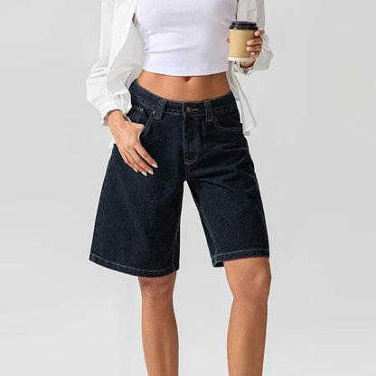Denim Bermuda Shorts