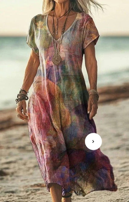 Boho Beach Maxi Dress - Multicolour 5