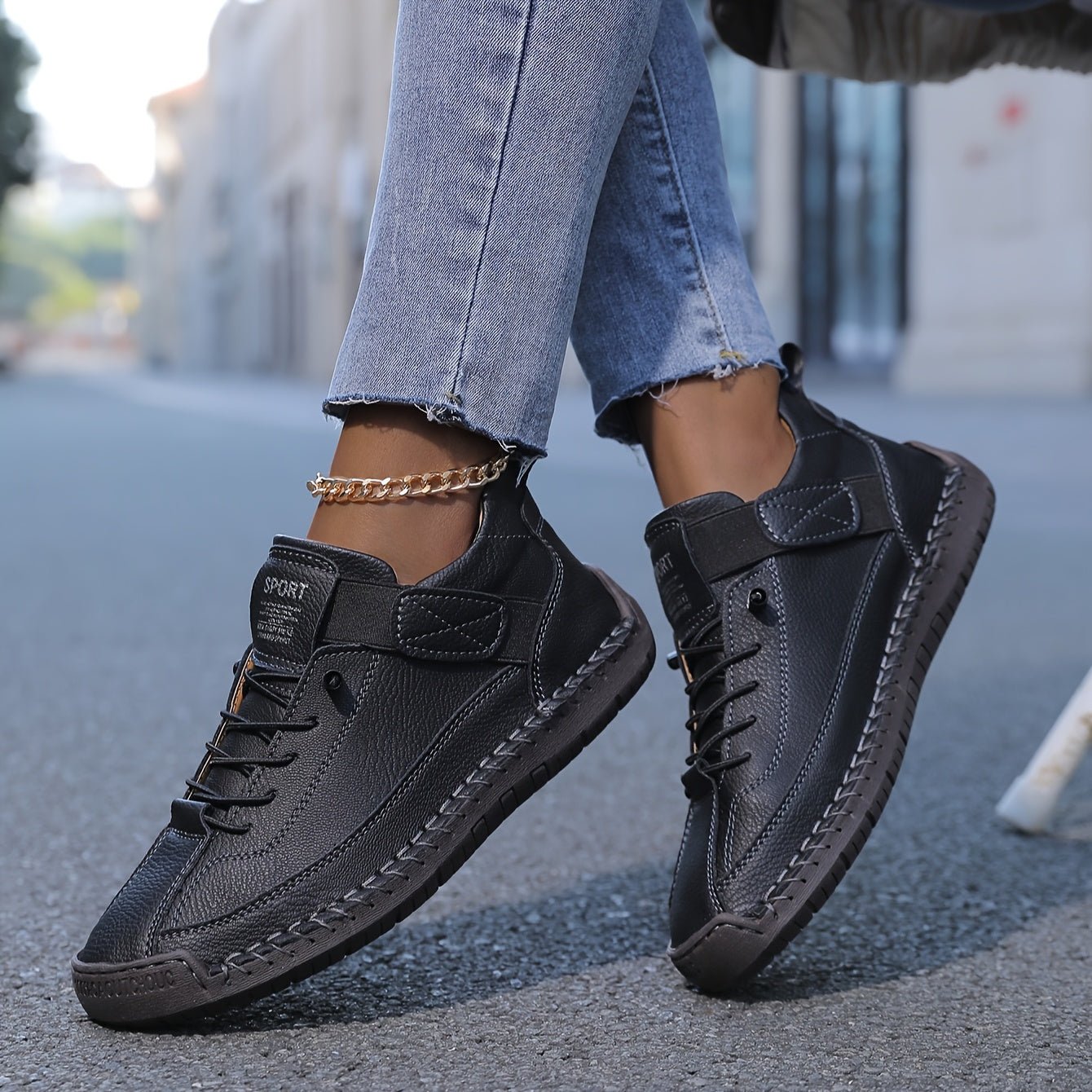 Women's Low-Top Sneakers - London Black