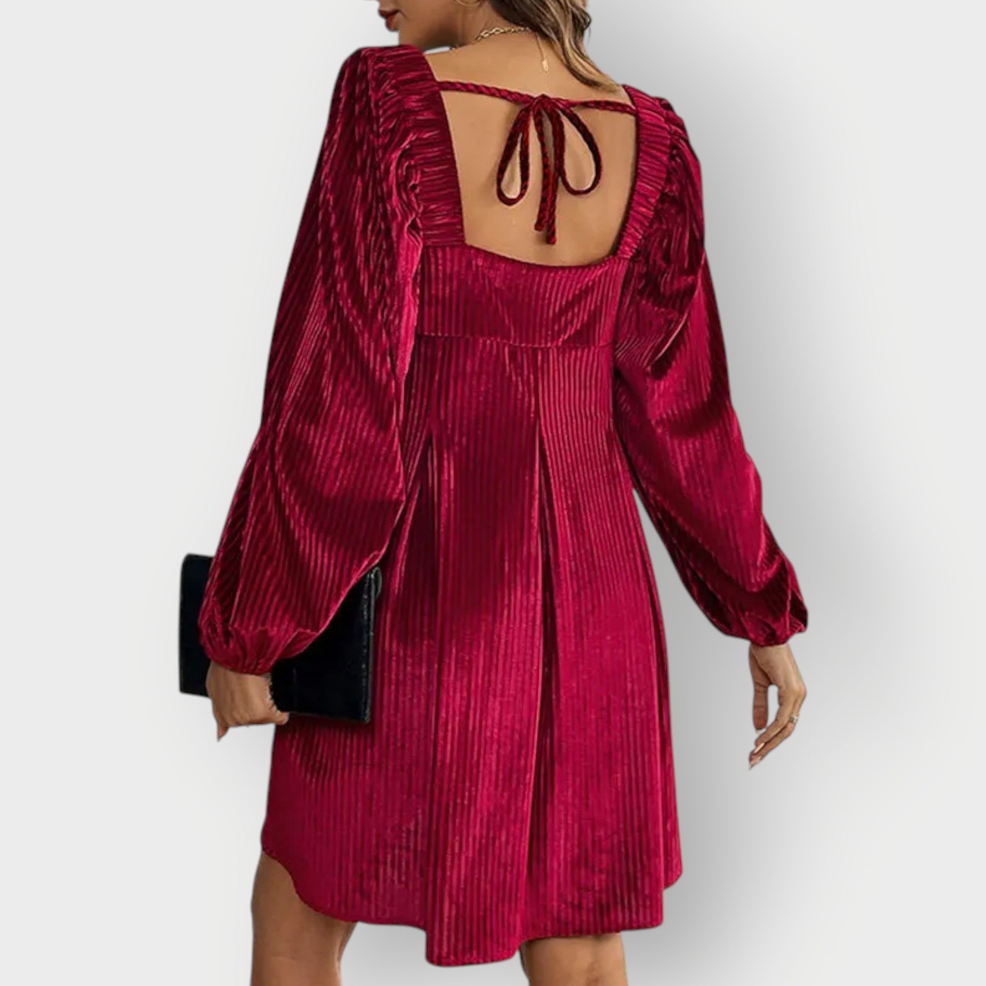 Women's Pleated Party Mini Dress